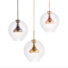 Post Modern Simple Glass Pendant Lamp Northern European Style Restaurant Chandelier Living Room LED Chandelier 2024 - buy cheap