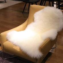Luxury Australian Real Sheepskin Rug Natural Gneuine Sheepskin Pelt Large Sofa Cushion Real Fur Blanket Floor Lambskin Carpet 2024 - buy cheap