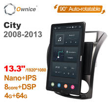 Android 1920 para honda city, rádio automotivo multimídia, reprodutor de gps, unidade principal, rotativo 3x1080 p, android 10.0 2024 - compre barato