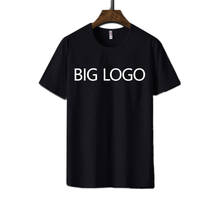 Design de logotipo t camisa masculina algodão verão legal manga curta puro camiseta moda masculina pullover tops casuais roupas sólidas novo 3 2024 - compre barato