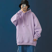 Legível 2021 novo oversize hoodies mulheres com capuz de algodão engrossar quente solto hoodie moletom feminino senhora 2024 - compre barato