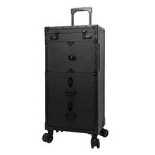 Hairdressing Toolbox Retro Hairdresser Luggage Hardcore Double Drawer Big Work Box Clipper Oil Tip Toolbox 2024 - buy cheap