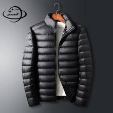 Refletor masculino de inverno com zíper, jaqueta para homens, cor sólida, casual, roupa de exterior c115 2024 - compre barato