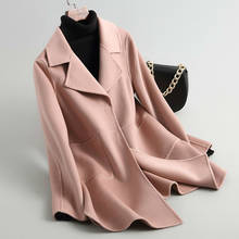2020 Spring Wool Coat Women Pink Korean Coat Female Jacket Double-sided Coats and Jackets Outwear Abrigo Mujer KQN38030-1 KJ2323 2024 - buy cheap
