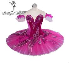 Женское платье-пачка с сахарной сливой, темно-розовое балетное платье-пачка, BT9040 2024 - купить недорого