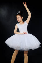 New professional ballet skirt adult fluffy tulle skirt TUTU skirt autumn and winter practice clothes white swan lake children's 2024 - buy cheap