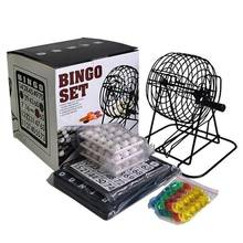 Jogo de bingo bola de bingo 18 cartões de bingo e fichas de bingo para festa adulto jogo de casa 2024 - compre barato