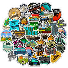 50PCS Camping Landscape Stickers Outdoor Adventure Climbing Travel Waterproof Sticker to DIY Suitcase Laptop Bicycle Helmet Car 2024 - buy cheap
