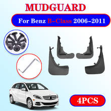 Car Mudflap for Mercedes Benz B Class B-Class W245 2006~2011 Fender Mud Guard Flaps Mudguards Accessories 2007 2008 2009 2010 2024 - buy cheap