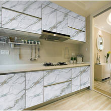 Papel de parede decorativo à prova d'água, adesivo de mármore e à prova de óleo, 60cm x 5m, para bancada, cozinha e móveis 2024 - compre barato