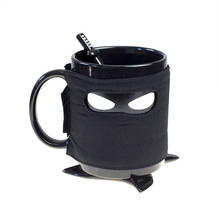 Креативная кружка с изображением ниндзя, черная маска керамическая чашка с ложкой меч кофейные чашки для молока чая молоко чай кофе чашки кружки 2024 - купить недорого