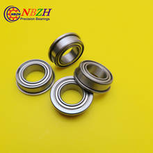 20pcs High quality ABEC-3 Z2V1 F63801 12*21*7 flange bearing Thin wall deep groove ball bearings F63801ZZ 12*21*23*7*1.5 mm 2024 - buy cheap