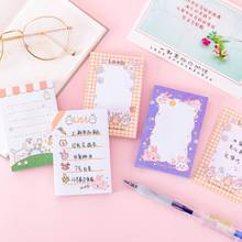 New Arrival 100 Sheets Korean Carrot Rabbit N times Sticky Notes Memo Pad Post Paper Book Kawaii To Do List School Stationery 2024 - buy cheap