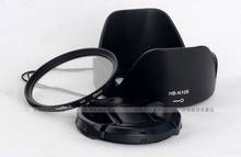 3 in 1 HB-N106 lens hood +UV filter + Lens cap cover for For nikon AF-P 18-55mm D3300 D5300 D3400 D5600 D3500 D350 2024 - buy cheap