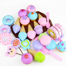 Kawaii Детские кухонные игрушки Пластиковые Моделирование еда торт десерт, мороженое ролевые игры игрушка для раннего развития для детей подарок 2024 - купить недорого