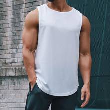 Fashion Men Clothing Plus Size Men Sports Solid Color Sleeveless Polyester Loose Male Summer Fitness Vest Top ropa hombre одежда 2024 - buy cheap