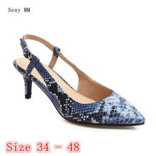 Pumps Women High Heels Stiletto Sandals Slingbacks Shoes Woman High Heel Shoes Plus Size 34 -40 41 42 43 44 45 46 47 48 2024 - buy cheap