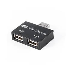 USB2.0 Male to Twin Charger Dual 2 Port USB Splitter Hub Adapter Converter 2024 - buy cheap