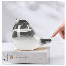 Креативная стеклянная бутылка в форме птицы, настольная метеостанция, прогнозирующий прогноз погоды, домашний декор 2024 - купить недорого