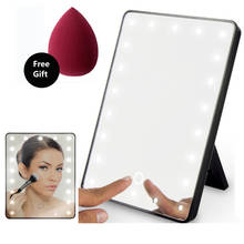 16 LED Lighted Makeup Mirror With LED Light Lamp Portable Touch Screen Cosmetic Mirror Beauty Desktop Vanity Table Stand Mirrors 2024 - buy cheap