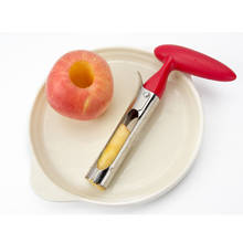 Apple Corer trabajo bueno cortador de frutas de acero inoxidable de Apple de la fruta de la descorazonador de peras removedor de cortadoras de frutas herramienta de cocina 2024 - compra barato