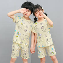 Summer Children's Pajamas Short sleeve Pyjamas Kids T-shirt+shorts 2pcs Cartoon Pajamas For Girls Boys Baby Sleepwear Nightwear 2024 - buy cheap