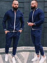 2021 New Men's Autumn Gentlemen Tracksuit Set Jackets Sets Tracksuit Men Sportswear Male Suit Pullover Two Piece Set Casual Sets 2024 - buy cheap