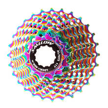 SMLLOW Road Bicycle Colorful Cassette Freewheel 9 Speed 11-13-15-17-19-21-23-25-28T Chrome-Molybdenum Steel Flywheel Rainbow 2024 - buy cheap