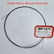 Nickel titanium fio chromel liga nitinol NiTi Memória Hiperelástico filamento 0.1 milímetros 0.15 milímetros 0.2 milímetros 0.25 milímetros 0.3 milímetros 0.4 milímetros 0.5 milímetros 0.6 milímetros 2024 - compre barato