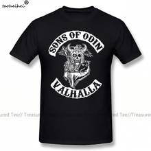 Sons Of Anarchy T Shirt Sons Of Odin Valhalla Chapter T-Shirt Streetwear Awesome Tee Shirt Short-Sleeve Men 100 Cotton Tshirt 2024 - buy cheap