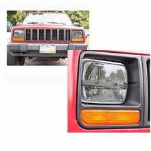 H4 Pins Headlight High & Low Beam Headlights for 87-95 Jeep Wrangler YJ 5"X7" Headlights 2024 - buy cheap