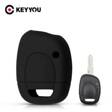 KEYYOU Silicone Car Key Case For Renault Clio Kangoo Master Twingo Keyless Fob Key Shell Holder Protector Remote Fob Cover 2024 - buy cheap