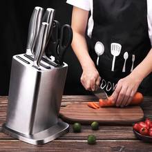 Stainless Steel Knife Stand Holder For Kitchen Cooking Knife Holder Stand Anti-Slip Bar Cutting Scissors Knife Block Kitchenware 2024 - buy cheap