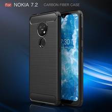 Funda de fibra de carbono para NOKIA 7,2 6,2 2,3, carcasa híbrida de TPU suave a prueba de golpes para Nokia 5,1 6,1 7,1 Plus 2024 - compra barato