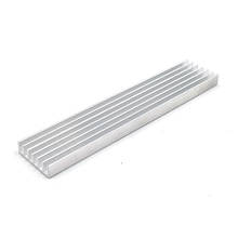 Disipador térmico de aluminio para barra de luz LED COB, placa disipadora de calor de 100mm, 10CM, 2cm de ancho, 100x20x6mm, 2 uds. 2024 - compra barato