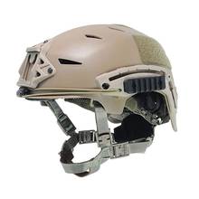 Exfil capacete tático de reação, capacete de colisão rápida para combate, paraquedas salto camuflado, preto/deserto para paintball airsoft caça 2024 - compre barato