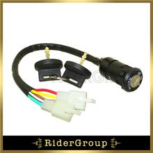 Off on light interruptor de chave, 5 fios 2 plugues macho para zongshen 190cc pit dirt bike 2024 - compre barato