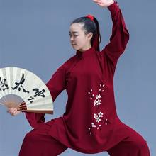 Fantasia de wushu vinho vermelho fantasia guerreiro chinês conjunto chun asa fantasia taichi kung fu tai chi roupas ta1833 2024 - compre barato