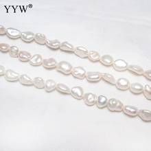 Natural Freshwater Pearl Beads Natural Pearl Irregular Rice Shape Beads For Jewelry Making DIY Bracelet Necklace White 7-8mm 2024 - buy cheap