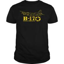 WW2 US Air Force B-17 Flying Fortress Bomber Airplane T-Shirt. Summer Cotton Short Sleeve O-Neck Mens T Shirt New S-3XL 2024 - buy cheap