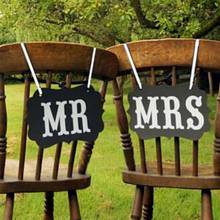 Hot 17x27cm "MR&MRS" Photo Booth Props Wedding Decorations Just Married Photobooth Photo Props Wedding Party Favors Supplies 2024 - buy cheap
