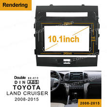 Marco de DVD para coche, adaptador de montaje de Audio de 1/2Din, Panel de salpicadero de 10,1 ", para Toyota LAND CRUISER 2008-15, reproductor de Radio Doble 2024 - compra barato