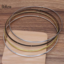 BoYuTe (5 Pieces/Lot) 130*3.3MM Metal Brass Choker Necklace with Doule Holes Diy Handmade Jewelry Accessories 2024 - buy cheap