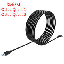 3 м/5 м Oculus Quest VR Link кабель 10 футов, USB C кабель Oculus Quest 2, высокоскоростной кабель для передачи данных и быстрой зарядки, аксессуары для виртуальной реальности 2024 - купить недорого