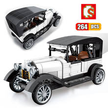 SEMBO 264Pcs Cars Vintage City Racing Car Building Blocks Classic Vehicle Super Car for children, toys for kids toys for children, creator blocks, Super sports Car series toys 2024 - buy cheap