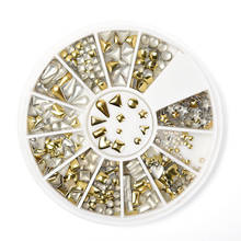 Rolabling-copos metálicos para decoración de uñas, accesorios de diseño 3d, escamas metálicas mezcladas de oro y plata 2024 - compra barato