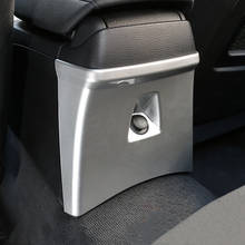 Автомобильный Стайлинг, хромированная задняя панель кондиционера, декоративная крышка для BMW X1 E84 2011-15, внутренняя отделка из углеродного волокна 2024 - купить недорого