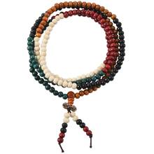 6mm Multicolor Tibetan 216 pcs Beads Buddha Buddhist Bracelet Necklace 2024 - buy cheap