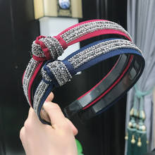 Coréia nó strass cristal preto hairbands acessórios para o cabelo para meninas cintilante de luxo brilhando bandana para mulheres 2024 - compre barato