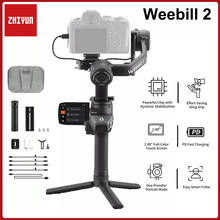 Zhiyun weebill 2 3 eixos handheld cardan estabilizador com tela de toque para sony canon nikon dslr câmera sem espelho a7m3 a7r3 z6 z7 2024 - compre barato